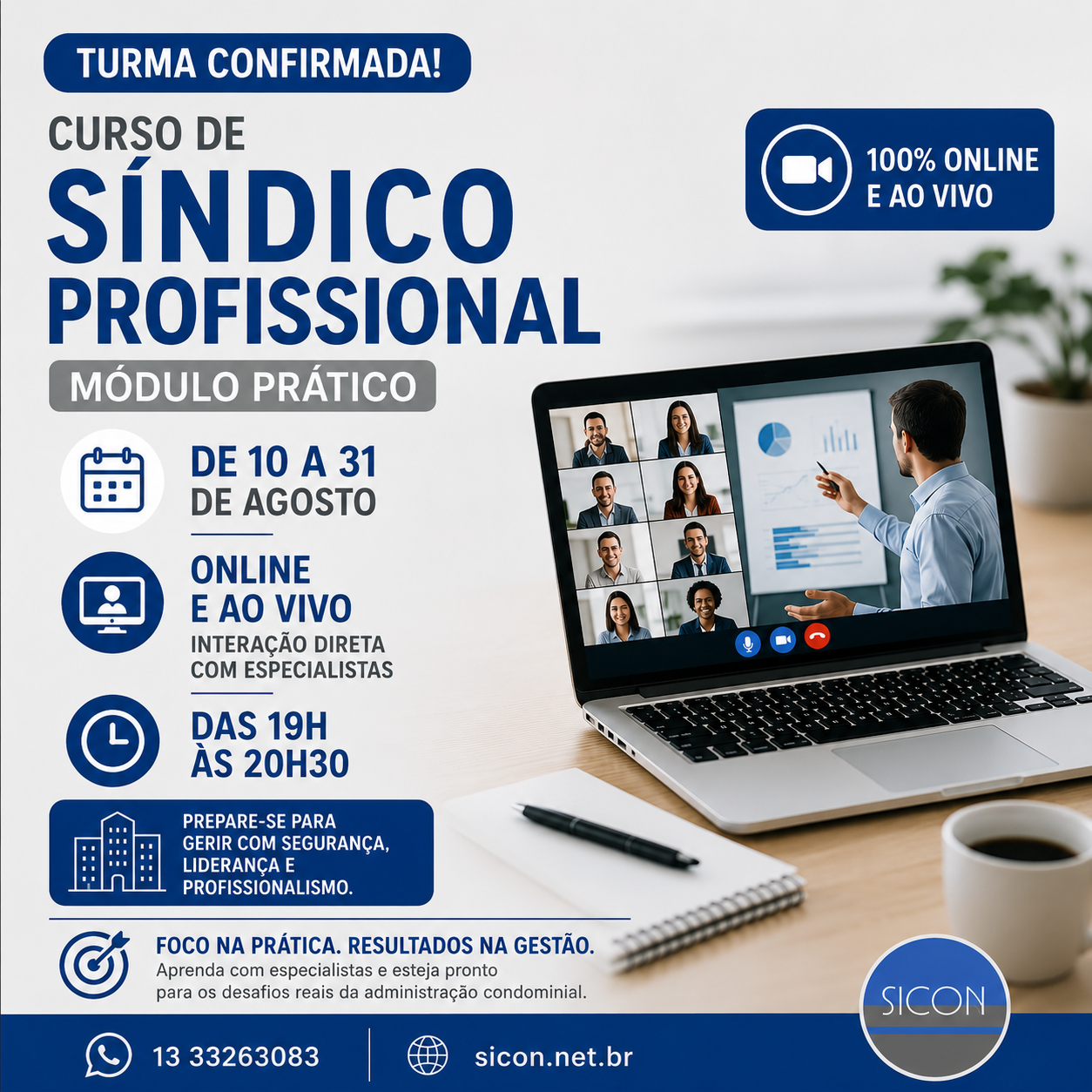  Curso Síndico Profissional - Módulo Prático - Agosto